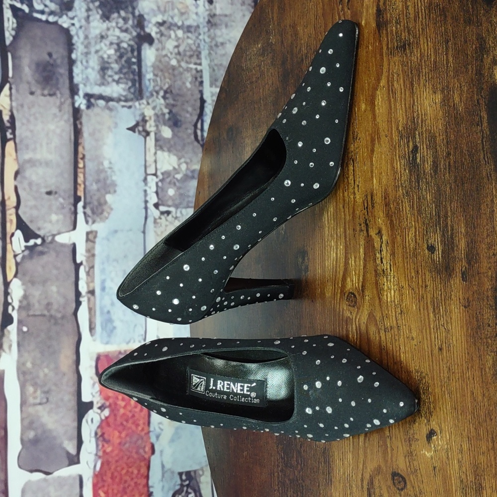 ❌ Final Sale•••J Renee Couture Collection Rhinestone Studded Heels